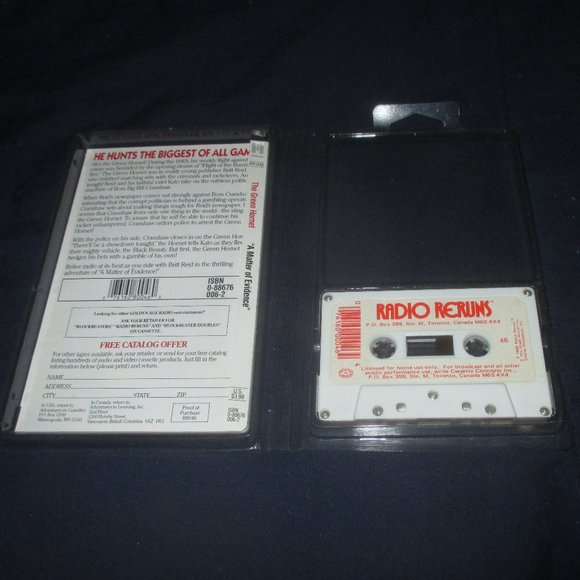 Green Hornet - A Matter of Evidence Radio Show on cassette - Picture 3 of 5